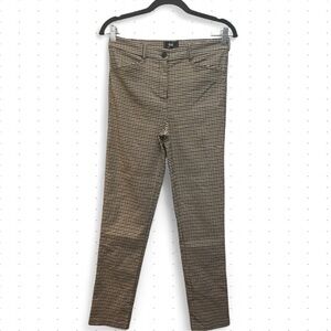 Have Black Brown & White Plaid Trousers